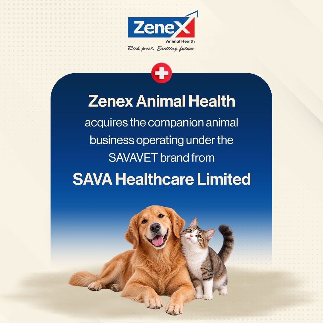 Multiples PE-Backed Zenex Animal Health Completes Acquisition of Sava Healthcare’s Companion Animal Business in India